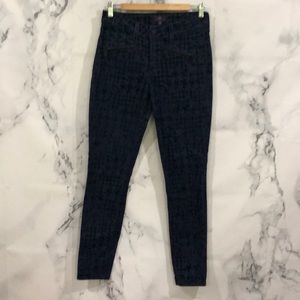 NYDJ Velvet Print Super Skinny Jeggings
